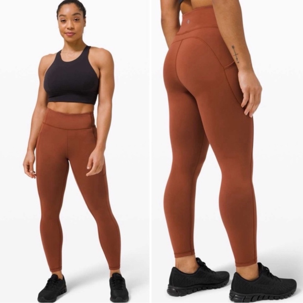 LULULEMON Invigorate 25” Terracota High Rise Pocket Leggings